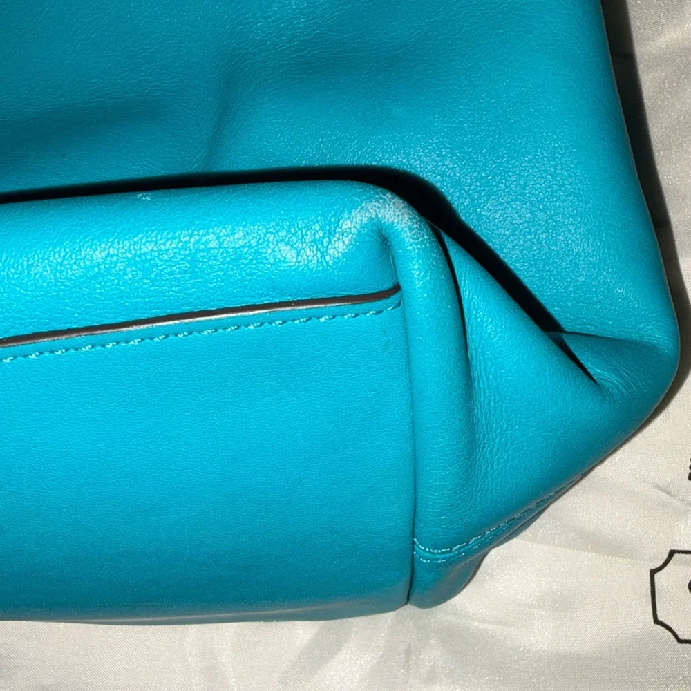 Coach Tourmaine/Robin’s Egg tote with tassels - Picture 5 of 12